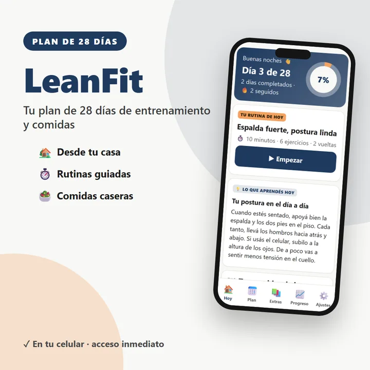 LeanFit — tu plan de entrenamiento y comidas